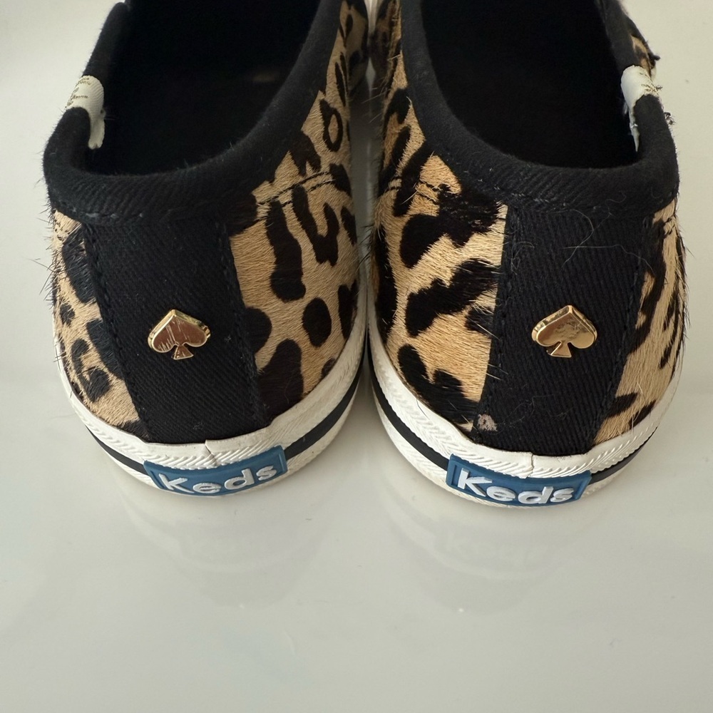 Kate Spade Leopard Print Calf Hair Loafers Size 6.5 NWOB - Picture 2 of 6